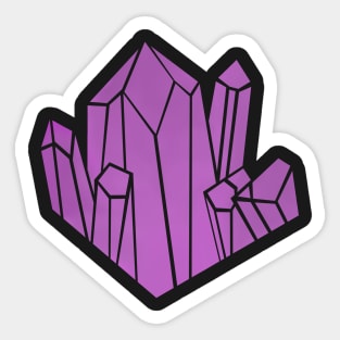 Purple Crystal Amethyst Gems Sticker